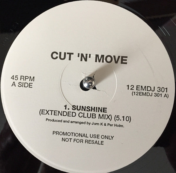 Cut 'N' Move - Sunshine - Used Vinyl Record 12"
