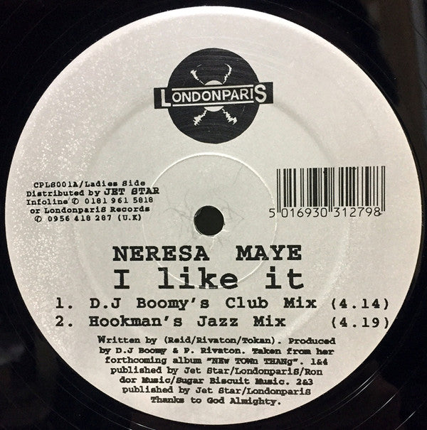 Neresa Maye - I Like It - Used Vinyl Record 12"