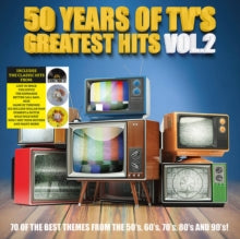 VARIOUS ARTISTS - 50 YEARS OF TV'S GREATEST HITS VOL. 2 (COLOUR VINYL)