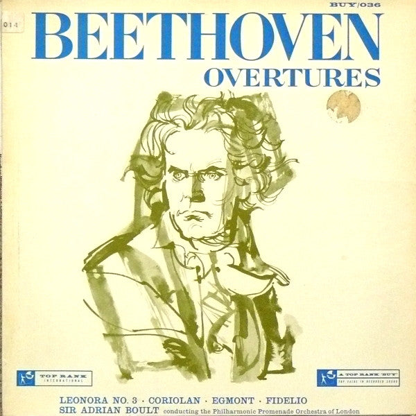 Ludwig Van Beethoven - Beethoven Overtures - Used Vinyl Record