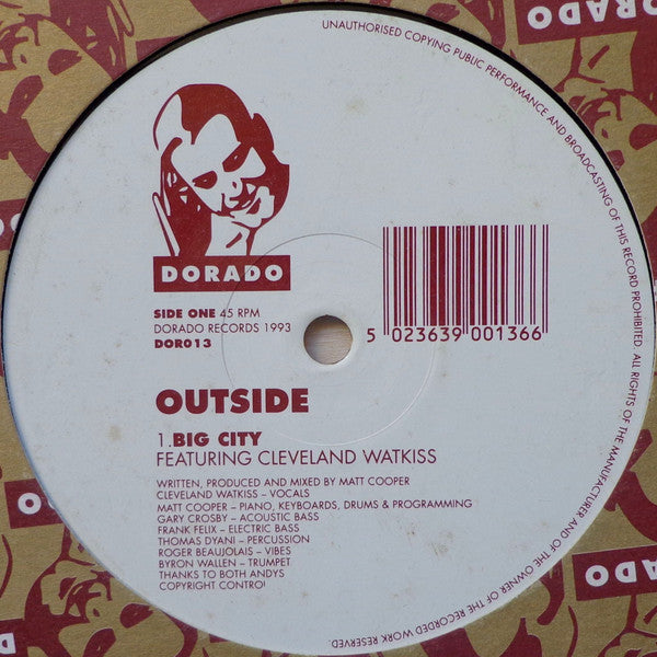 Outside - Big City - Used Vinyl Record 12"