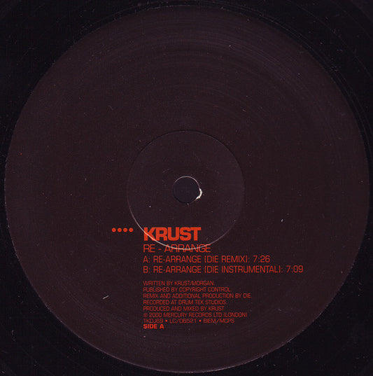 Krust - Re-Arrange - Used Vinyl Record 12"