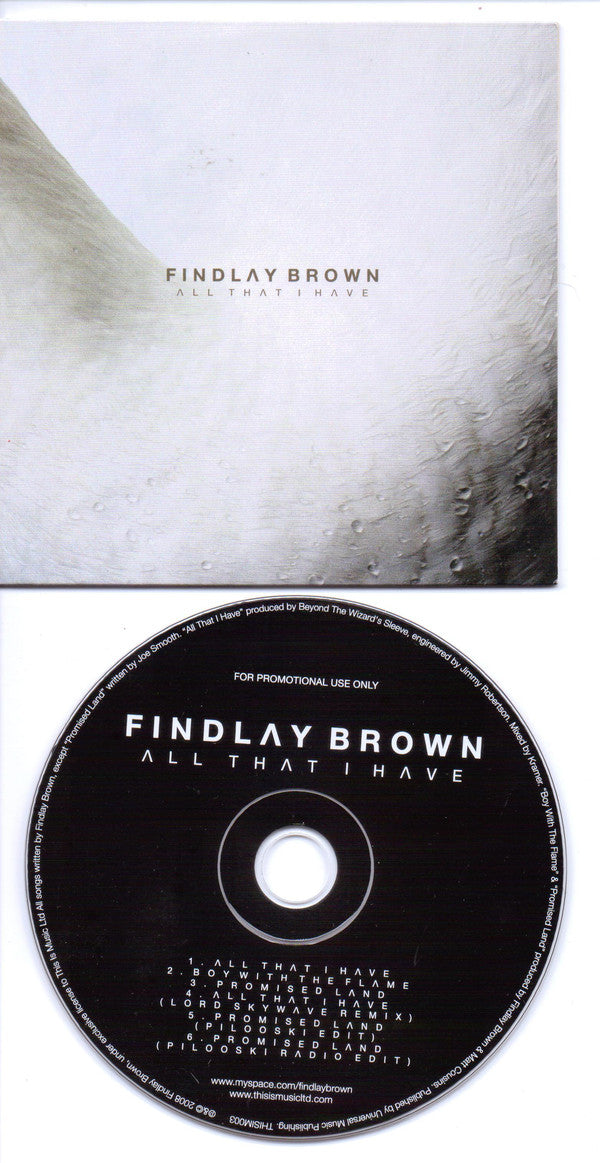Findlay Brown - All That I Have - Used CD