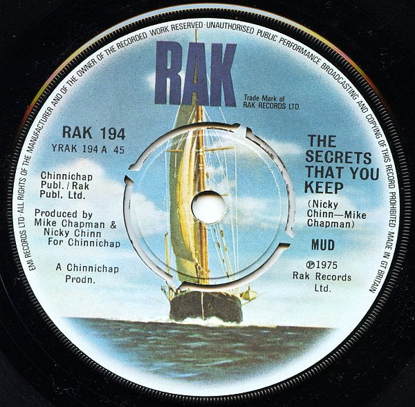 Mud - Secrets That You Keep / Still Watching The Clock - Used Vinyl R