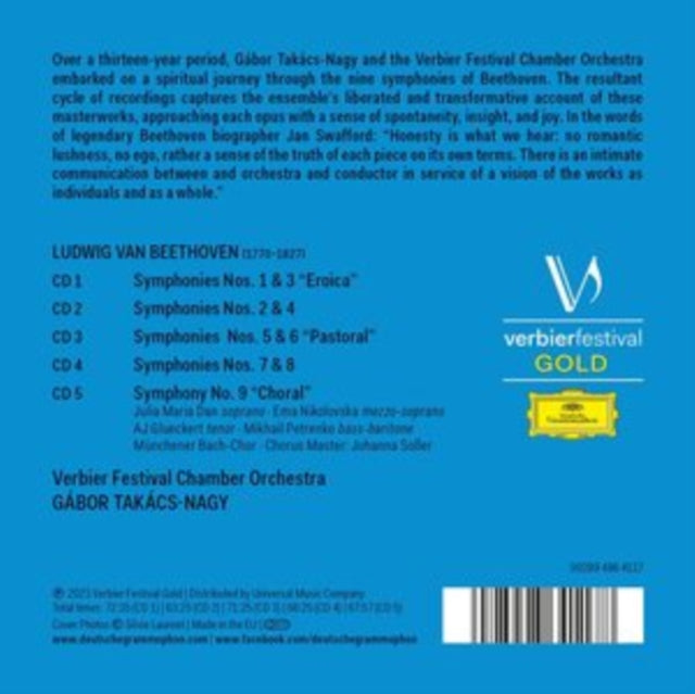 VERBIER FESTIVAL ORC - BEETHOVEN: COMPLETE SYMPHONIES - 5CD