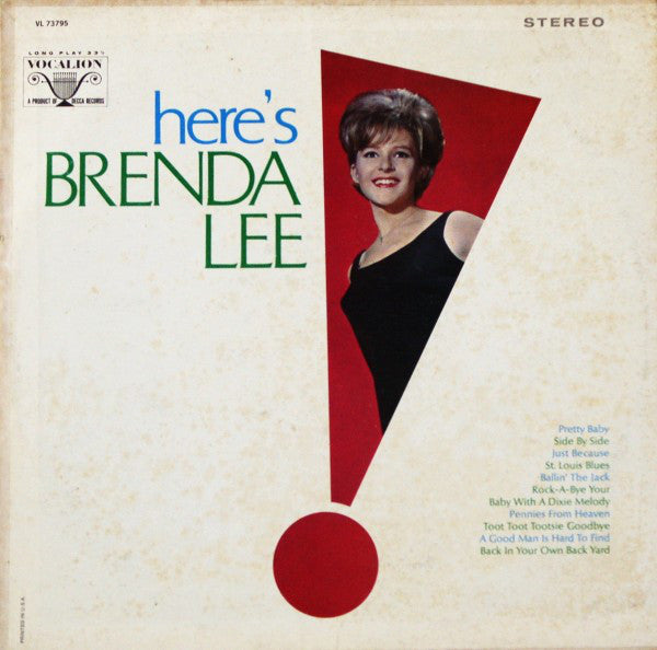 Brenda Lee - Here's - Used Vinyl Record