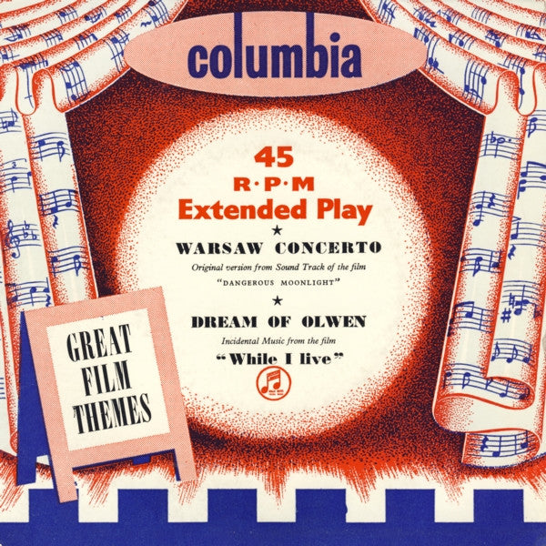 Charles Williams Con - Great Film Themes - Used Vinyl Record 7"