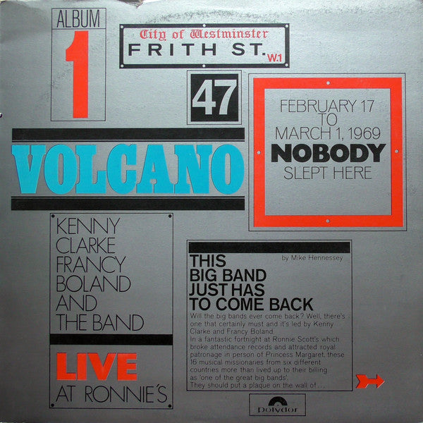 Clarke-Boland Big Ba - Live At Ronnie's; Album 1; Volcano - Used Viny