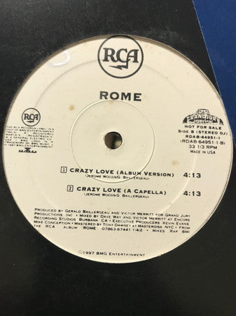 Rome - Do You Like This / Crazy Love - Used Vinyl Record 12"