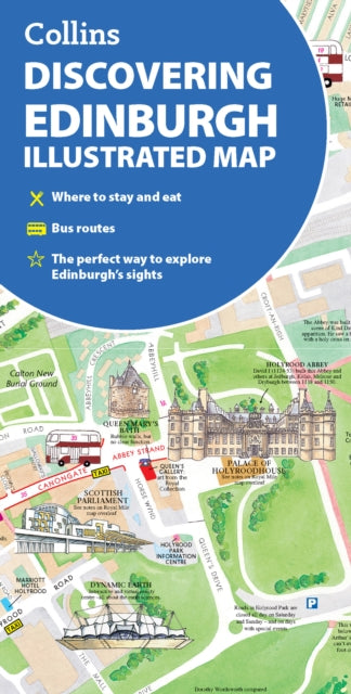 Collins Maps - Discovering Edinburgh Illustrated Map : Ideal for Explo