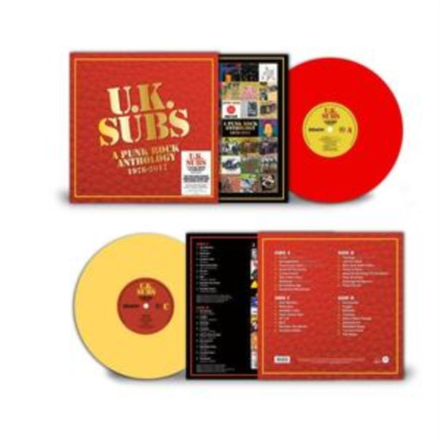 UK SUBS - A Punk Rock Anthology - 1978-2017 (Red/Yellow Vinyl) - Vinyl