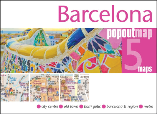 PopOut Maps - Barcelona PopOut Map : Pocket size, pop up map of Barcel