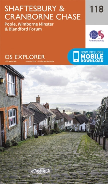 Ordnance Survey - Shaftesbury, Cranbourne Chase, Poole, Wimbourne Mins
