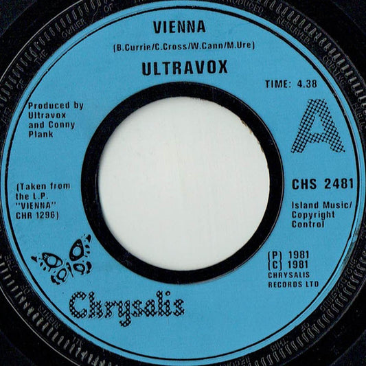 Ultravox - Vienna - Used Vinyl Record 7"