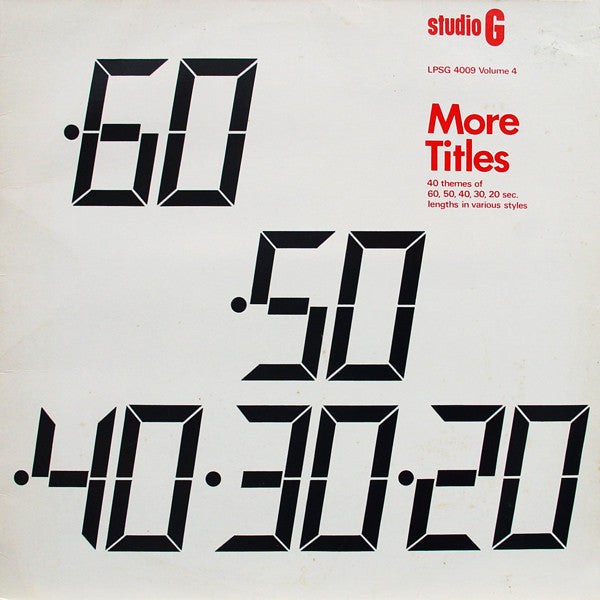 Various - More Titles Volume 4 - Used Vinyl Record