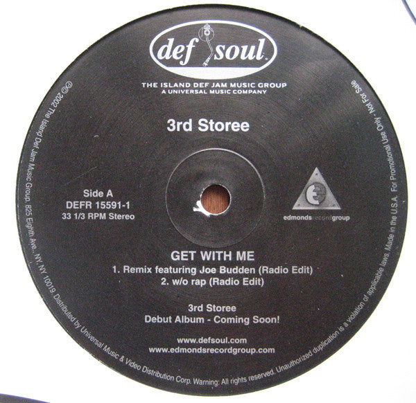3rd Storee - Get With Me - Used Vinyl Record 12"