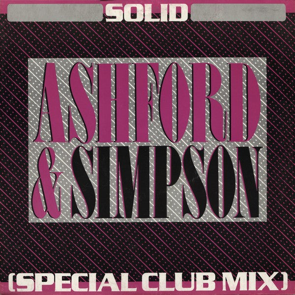 Ashford & Simpson - Solid (Special Club Mix) - Used Vinyl Record 12"