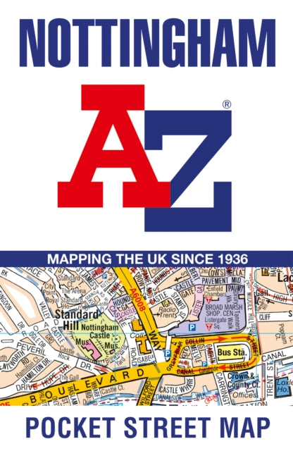 A-Z Maps - Nottingham A-Z Pocket Street Map - New Sheet map