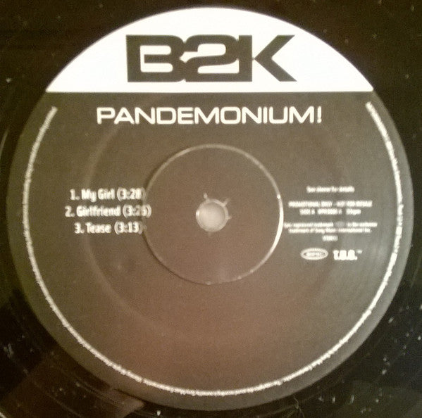 B2K - Pandemonium! Exclusive UK Sampler - Used Vinyl Record 1