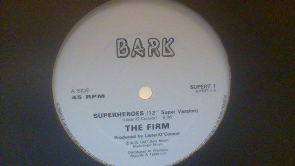 Firm - Superheroes - Used Vinyl Record 12"