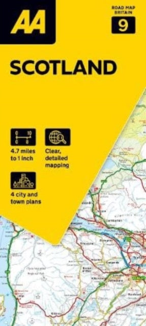 AA Road Map Scotland : 9 - Sheet map