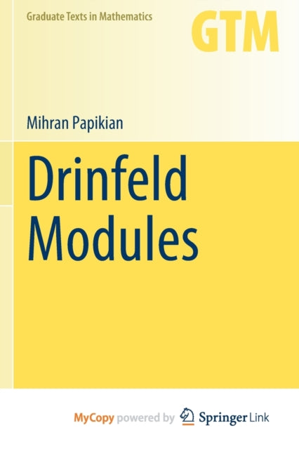 Papikian - Drinfeld Modules - New paperback or softback