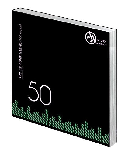 AUDIO ANATOMY - 50x 12 Inch PVC Outer Sleeves (100 Micron) - Vinyl Rec