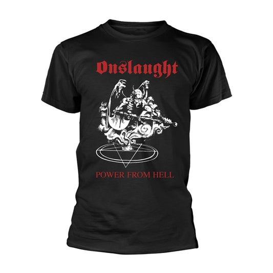 ONSLAUGHT - POWER FROM HELL - tshirt - Size S - New T Shirt