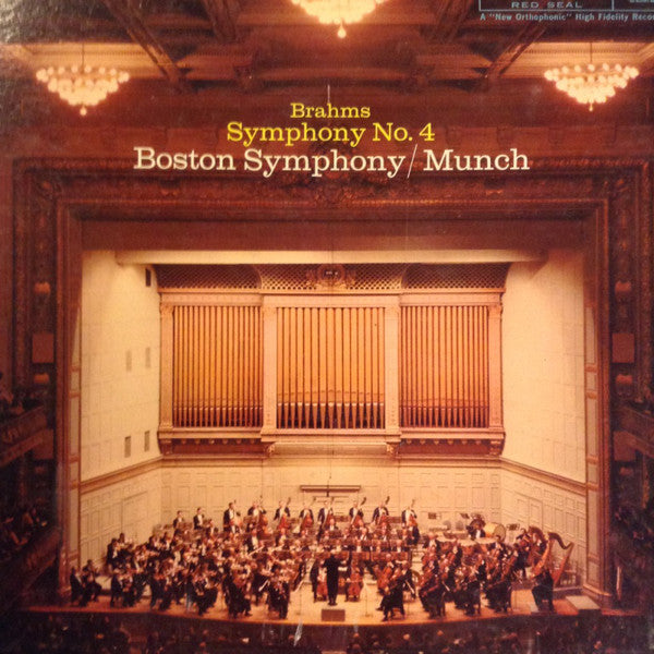 Boston Symphony Orch - Brahms- Symphony No. 4 - Used Vinyl Record