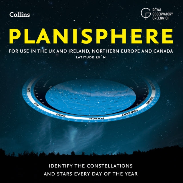 Wil Tirion - Planisphere : Latitude 50 DegreesN - for Use in the Uk an