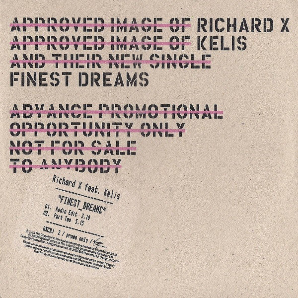 Richard X - Finest Dreams - Used CD