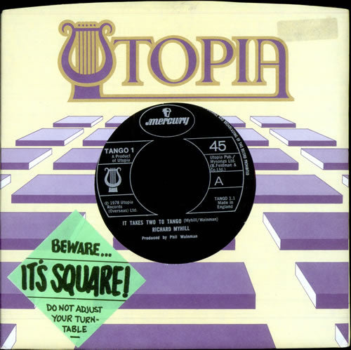 Richard Myhill - It Takes Two To Tango - Used Vinyl Record 7"