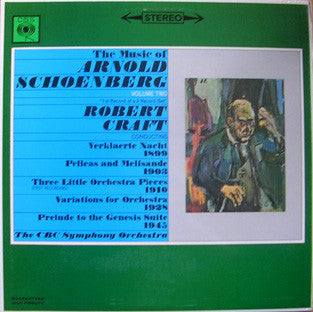 Arnold Schoenberg - Music Of  - Volume Two "1st Record Of A 2 Record