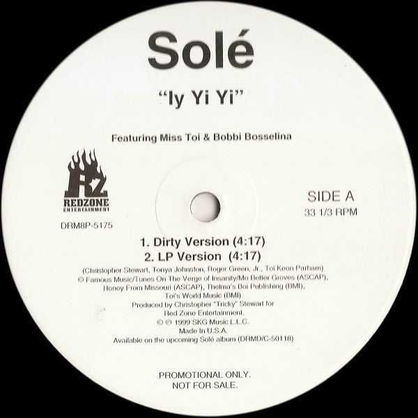 Sole - Iy Yi Yi - Used Vinyl Record 12"