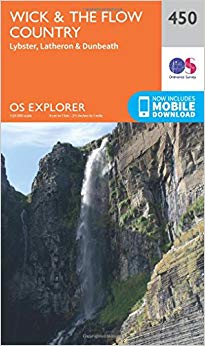 Ordnance Survey - Wick and the Flow Country : 450 - New Sheet map