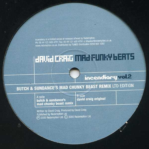 David Craig - Mad Funky Beats - Used Vinyl Record 12"