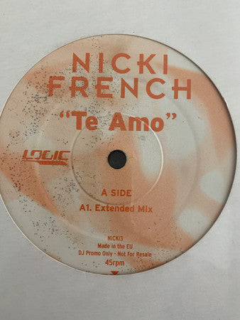 Nicki French - Te Amo - Used Vinyl Record 12"