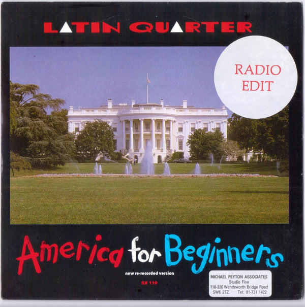 Latin Quarter - America For Beginners - Used Vinyl Record 7"