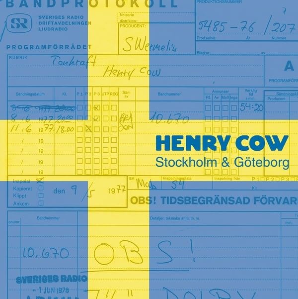 HENRY COW - Stockholm & Goteborg - Vinyl Record