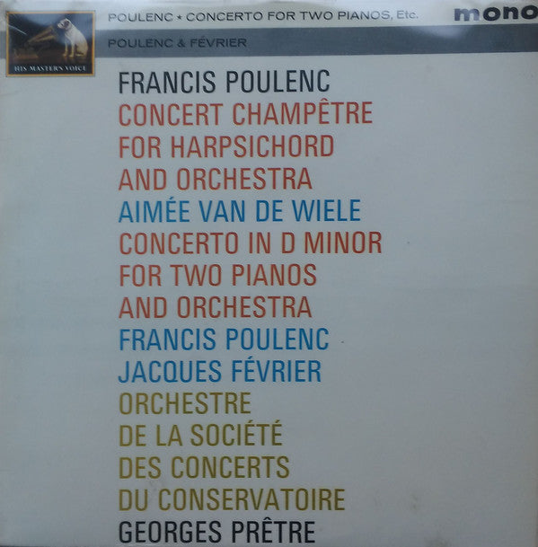 Francis Poulenc - Concerto For Two Pianos, Etc. - Used Vinyl Record