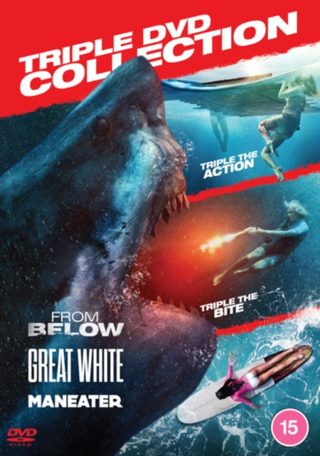 Shark Triple Pack (Maneater / From Below / Great White) - DVD