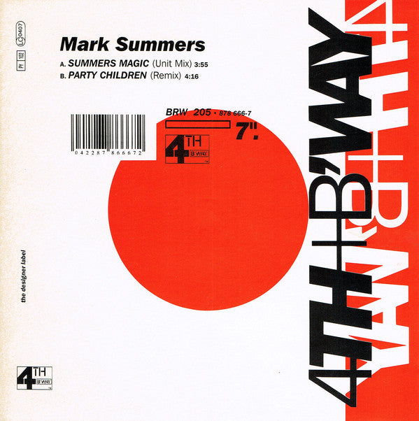 Mark Summers - Summers Magic - Used Vinyl Record 7"