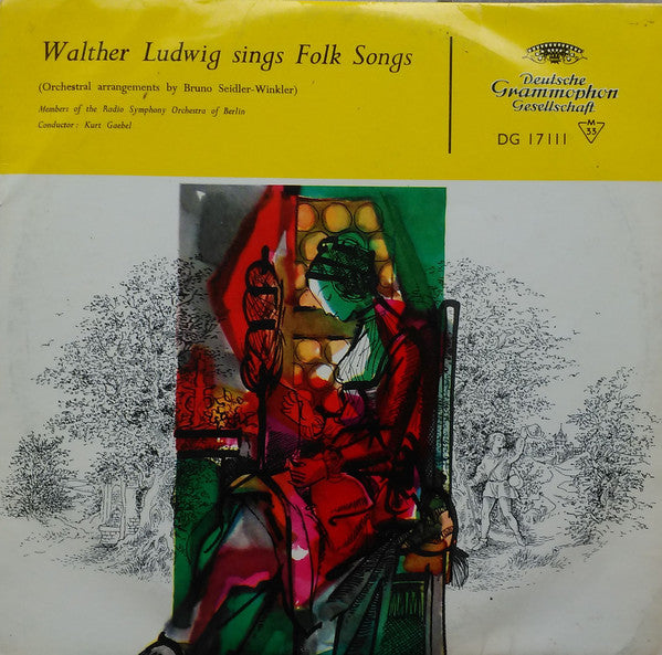 Walther Ludwig - Sings Folk Songs - Used Vinyl Record 10"