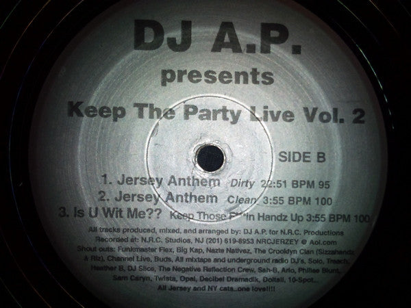 DJ A.P. - D.J. A.P. Presents Keep The Party Live Vol. 2 - Used Vinyl