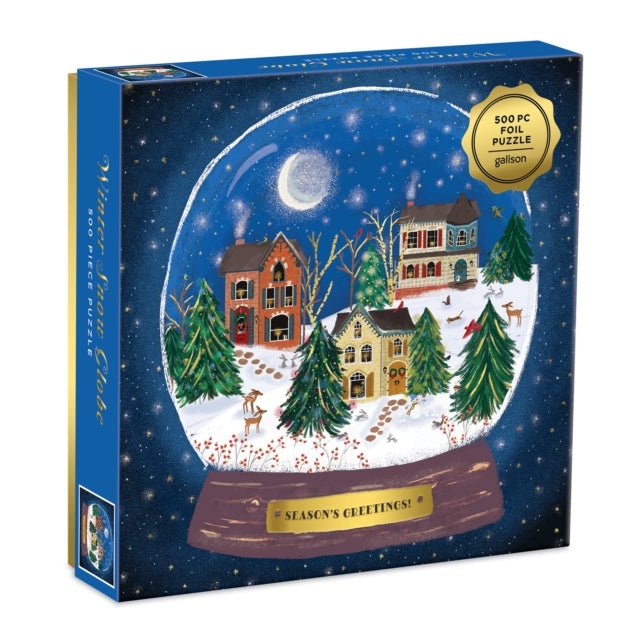 Galison - Winter Snow Globe 500 Piece Puzzle - New Jigsaw Puzzle
