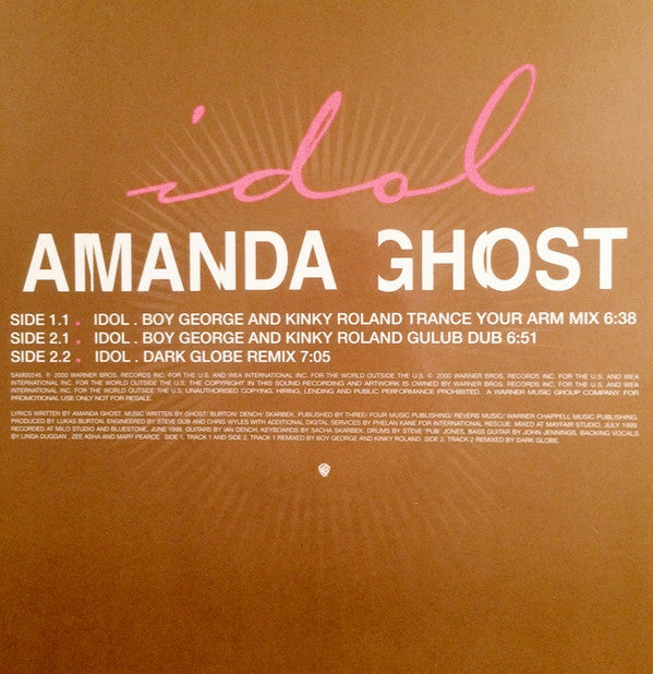 Amanda Ghost - Idol - Used Vinyl Record 12"