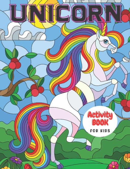 Light - Unicorn Activity Book For Kids  Coloring Pages With Affirmatio