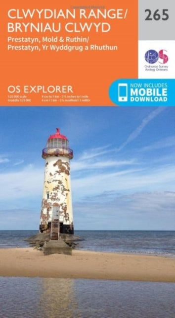 Ordnance Survey - Clwydian Range, Prestatyn, Mold and Ruthin : 265 - N