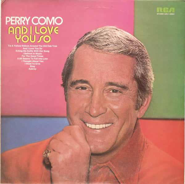 Perry Como - And I Love You So - Used Vinyl Record