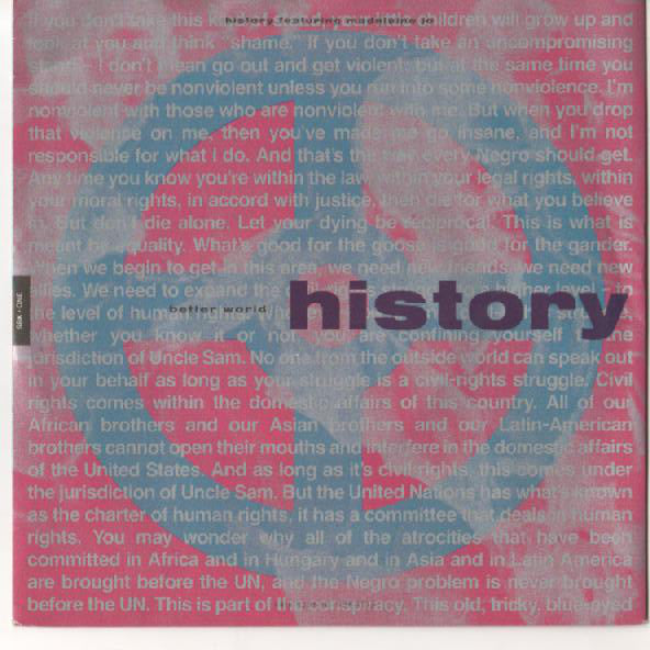 History - Better World - Used Vinyl Record 7"
